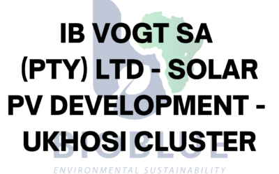 ib Vogt SA (Pty) Ltd. – Solar PV Development – Ukhosi Cluster