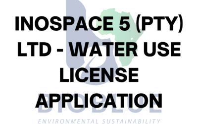 Inospace 5 (Pty) Ltd. – Water Use License Applications